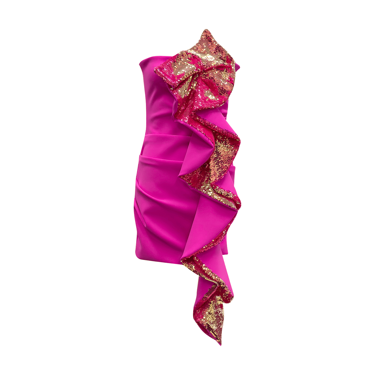 Topshop pink 2025 frill dress