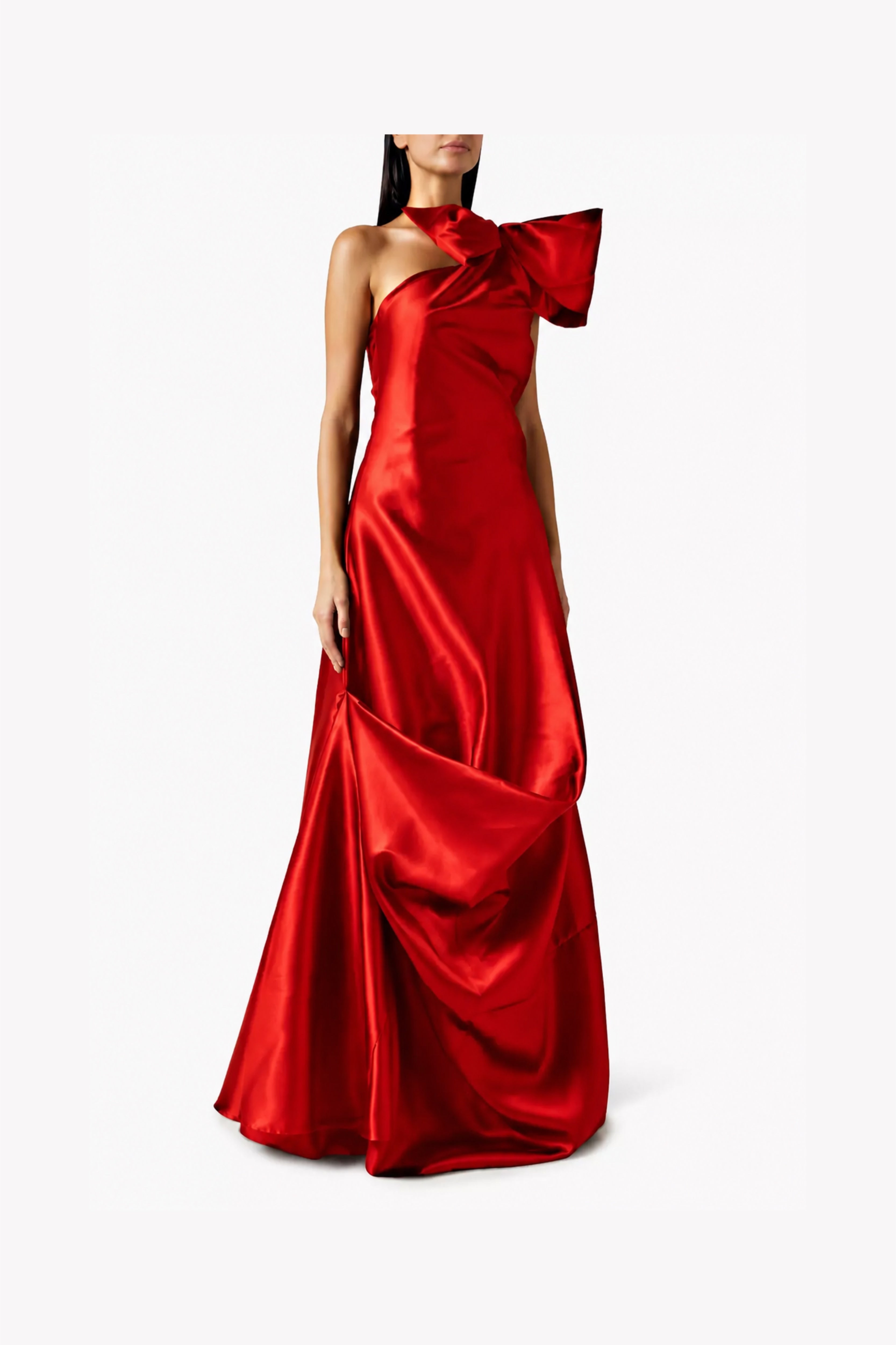 NOIR ROSETTE  BALL GOWN