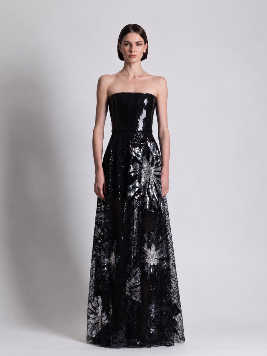 FLEUR ETOILE GOWN NOIR