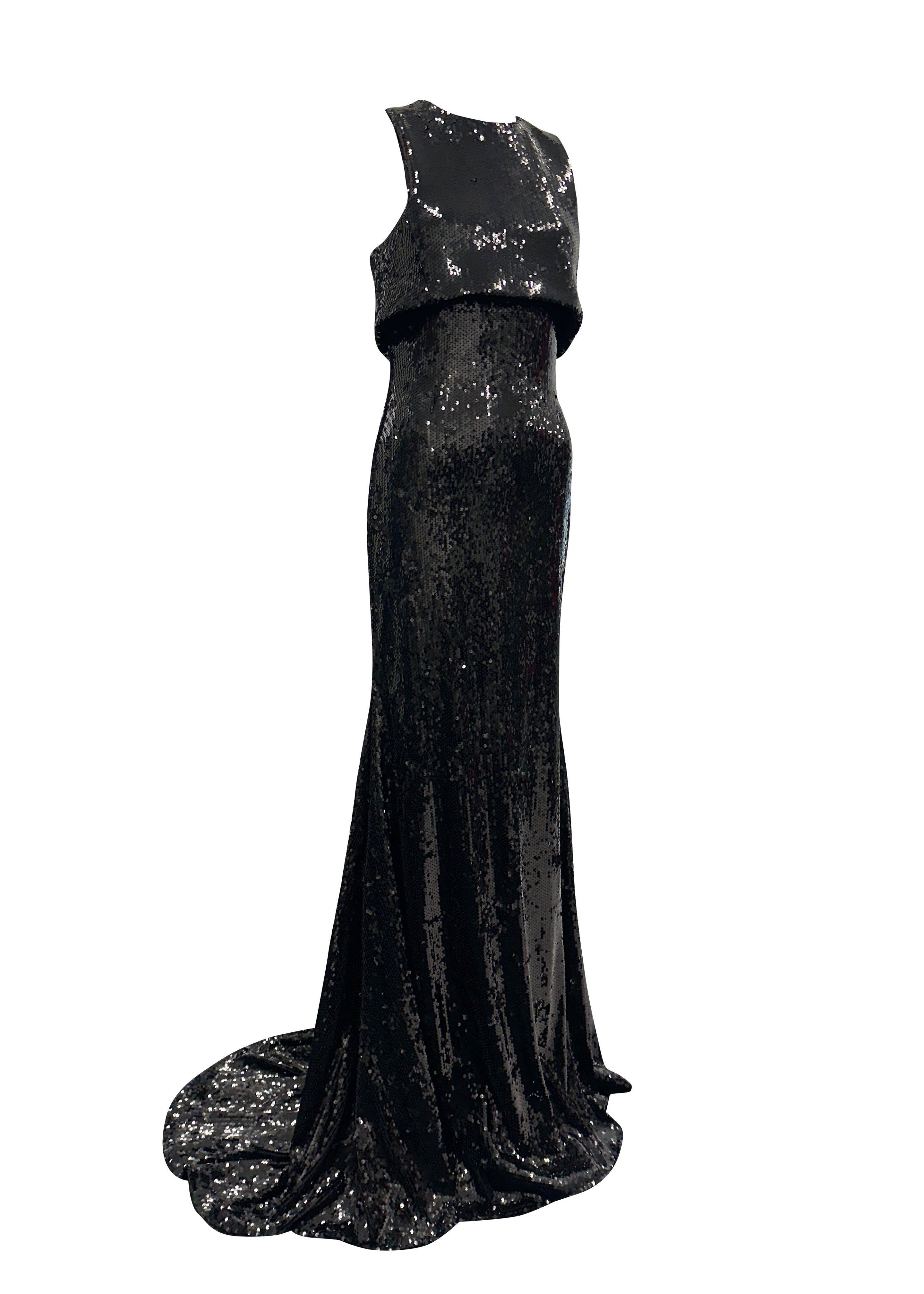 Racer Sequin Gown