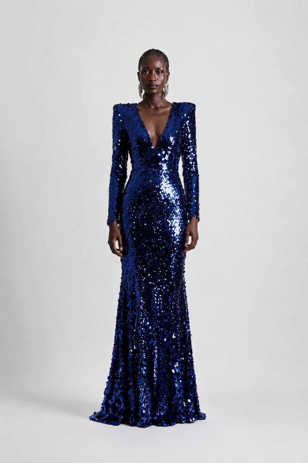 SAPPHIRE SEQUIN GOWN