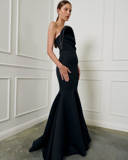 Crescent Neoprene Ballgown