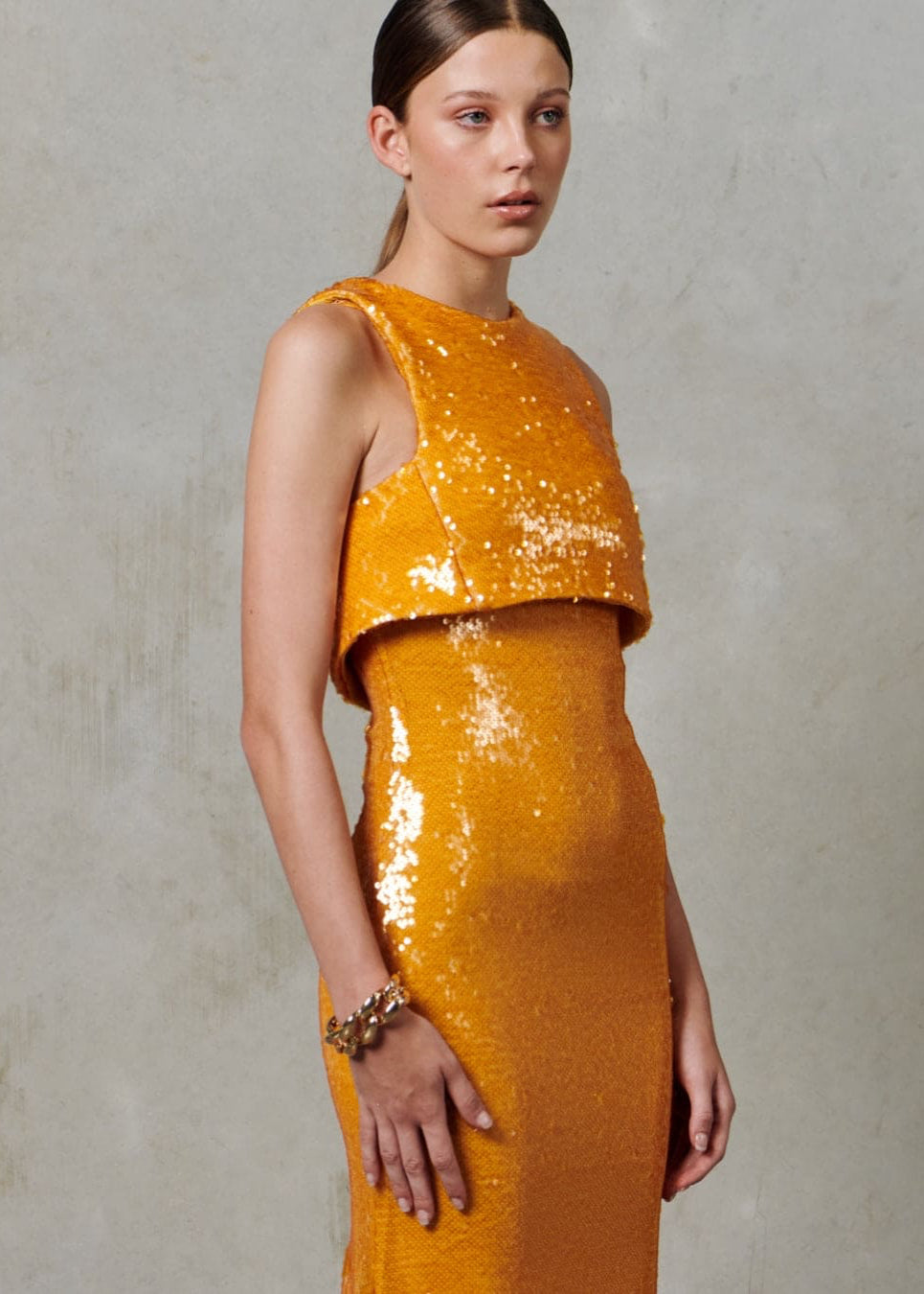 Racer Sequin Gown