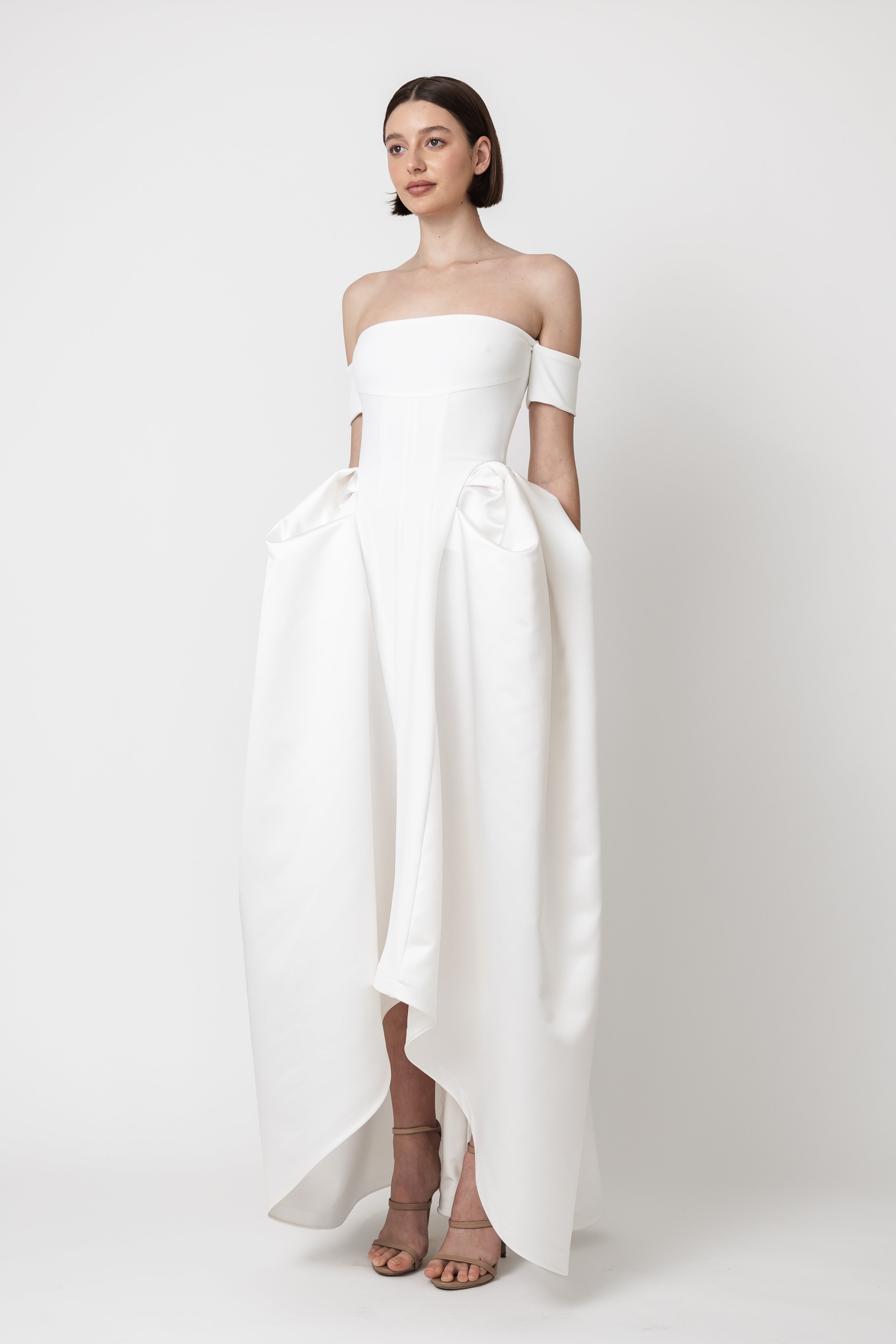 STRAPLESS DOME DRESS