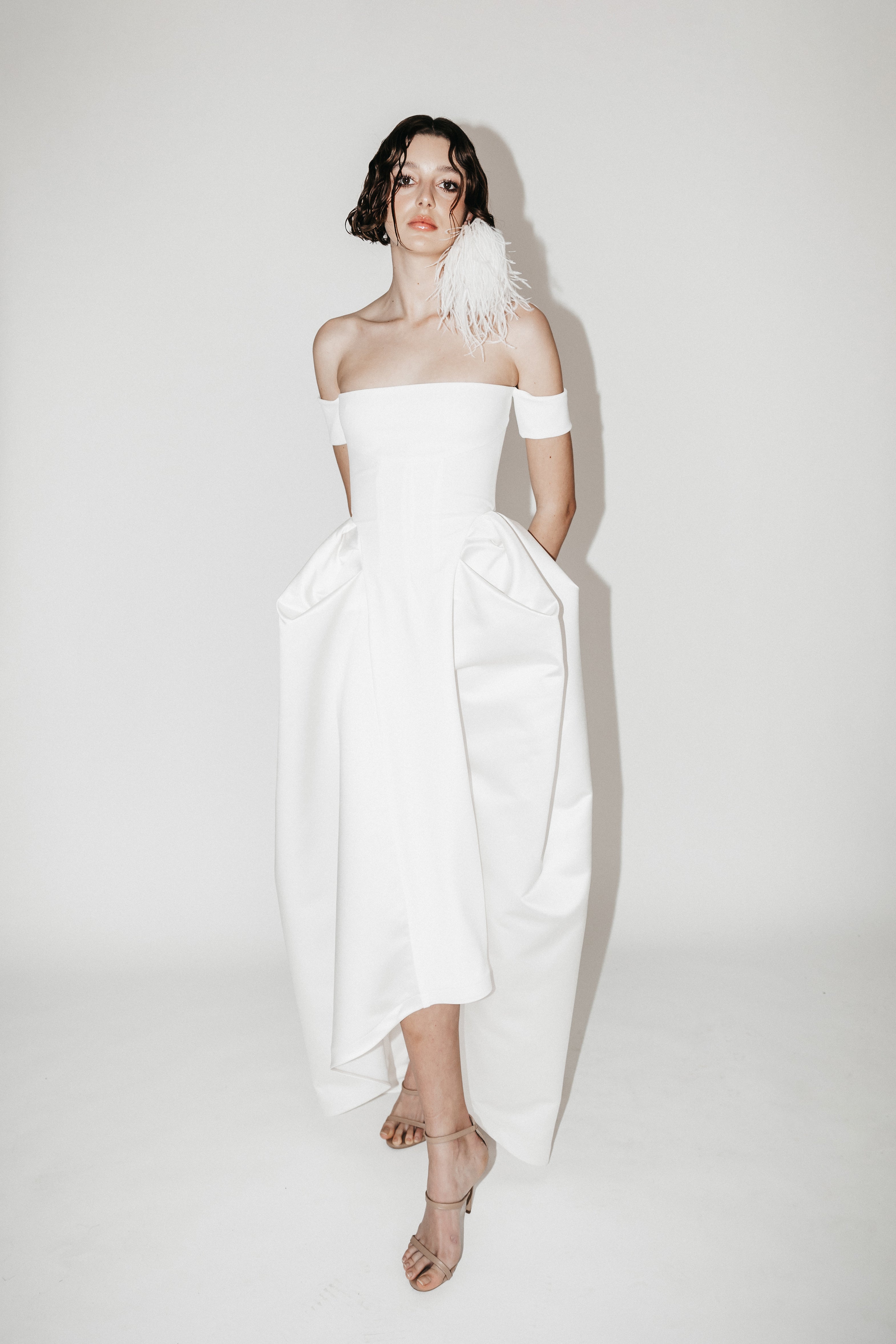 STRAPLESS DOME DRESS