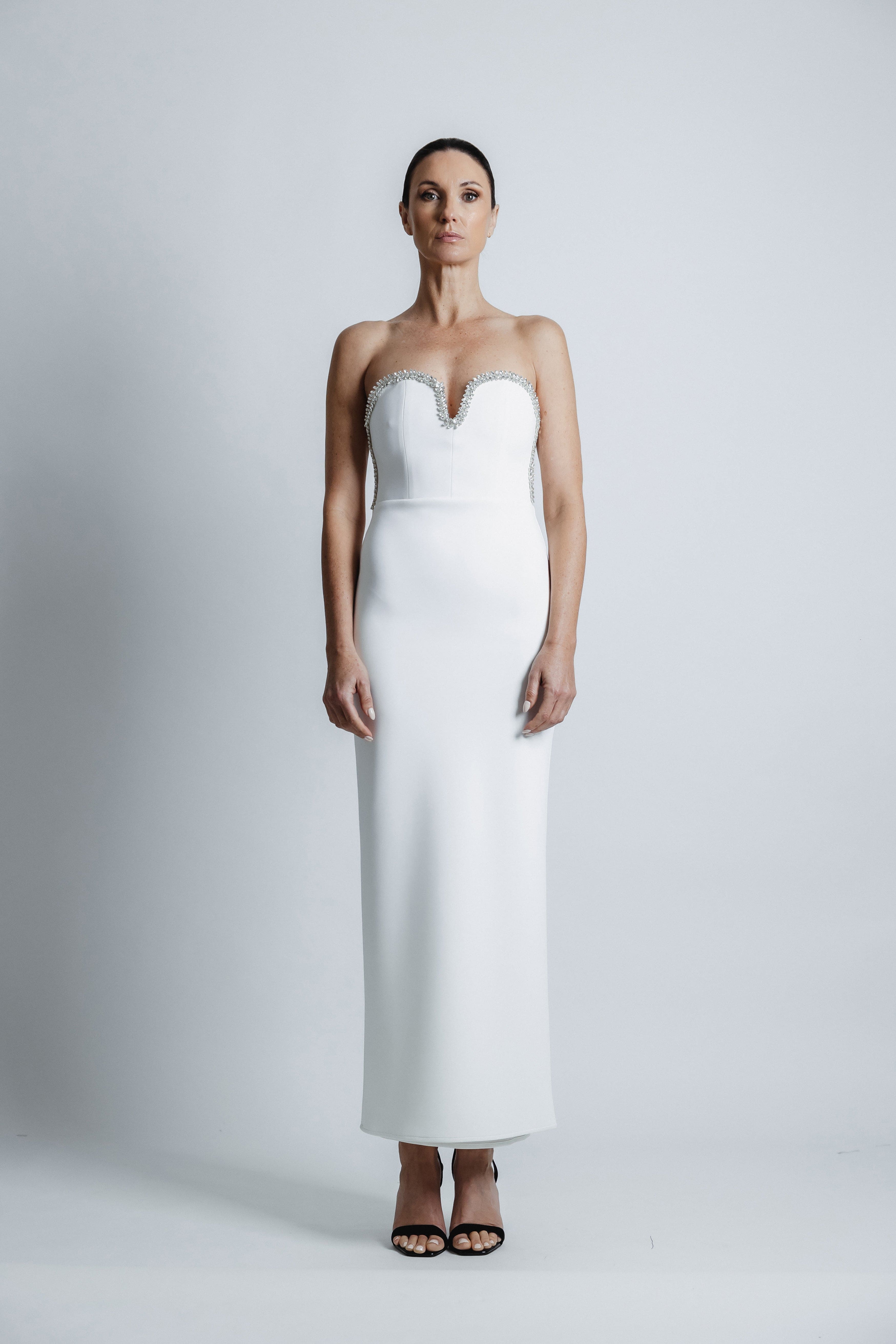 DIAMOND STRAPLESS DRESS
