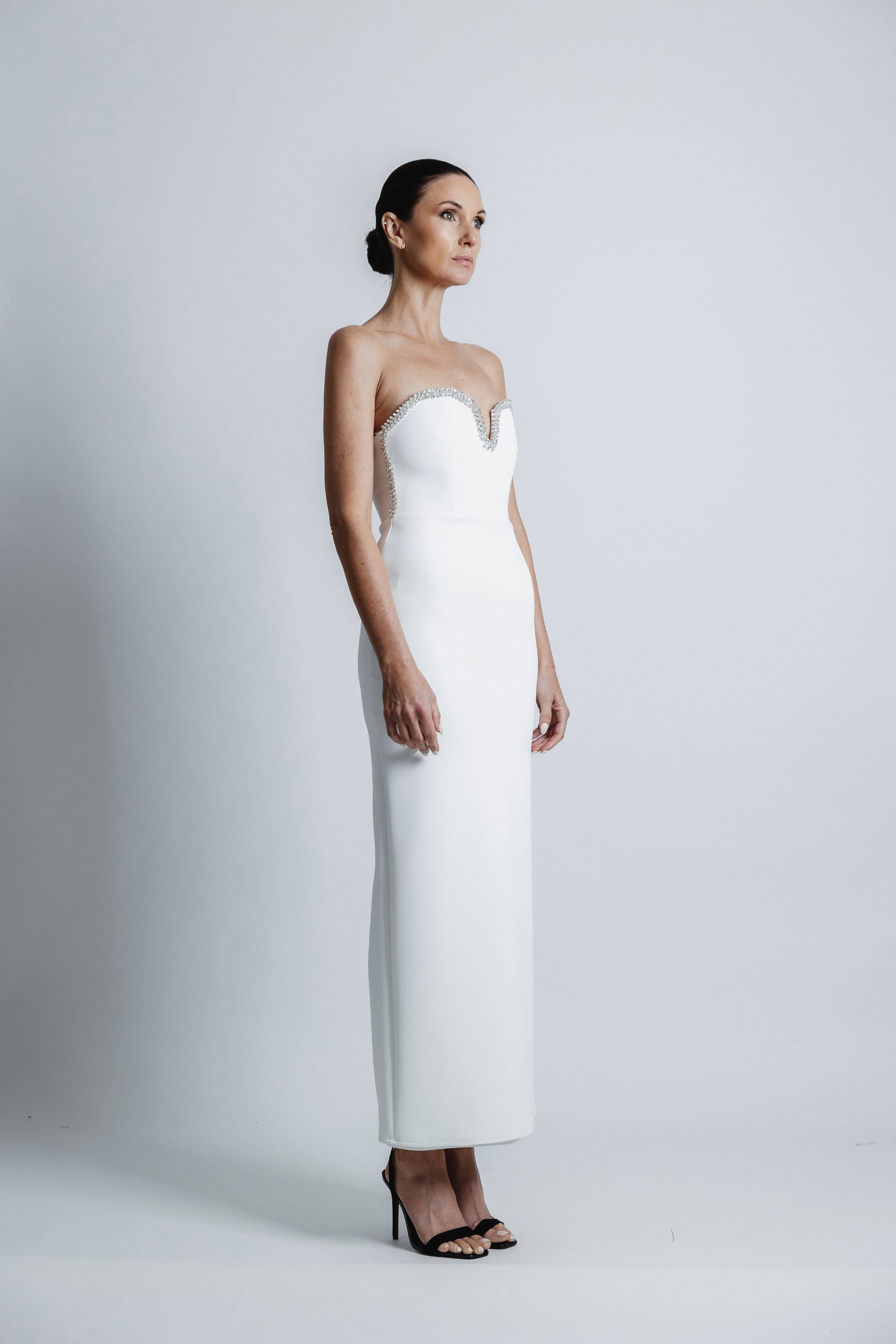 DIAMOND STRAPLESS DRESS