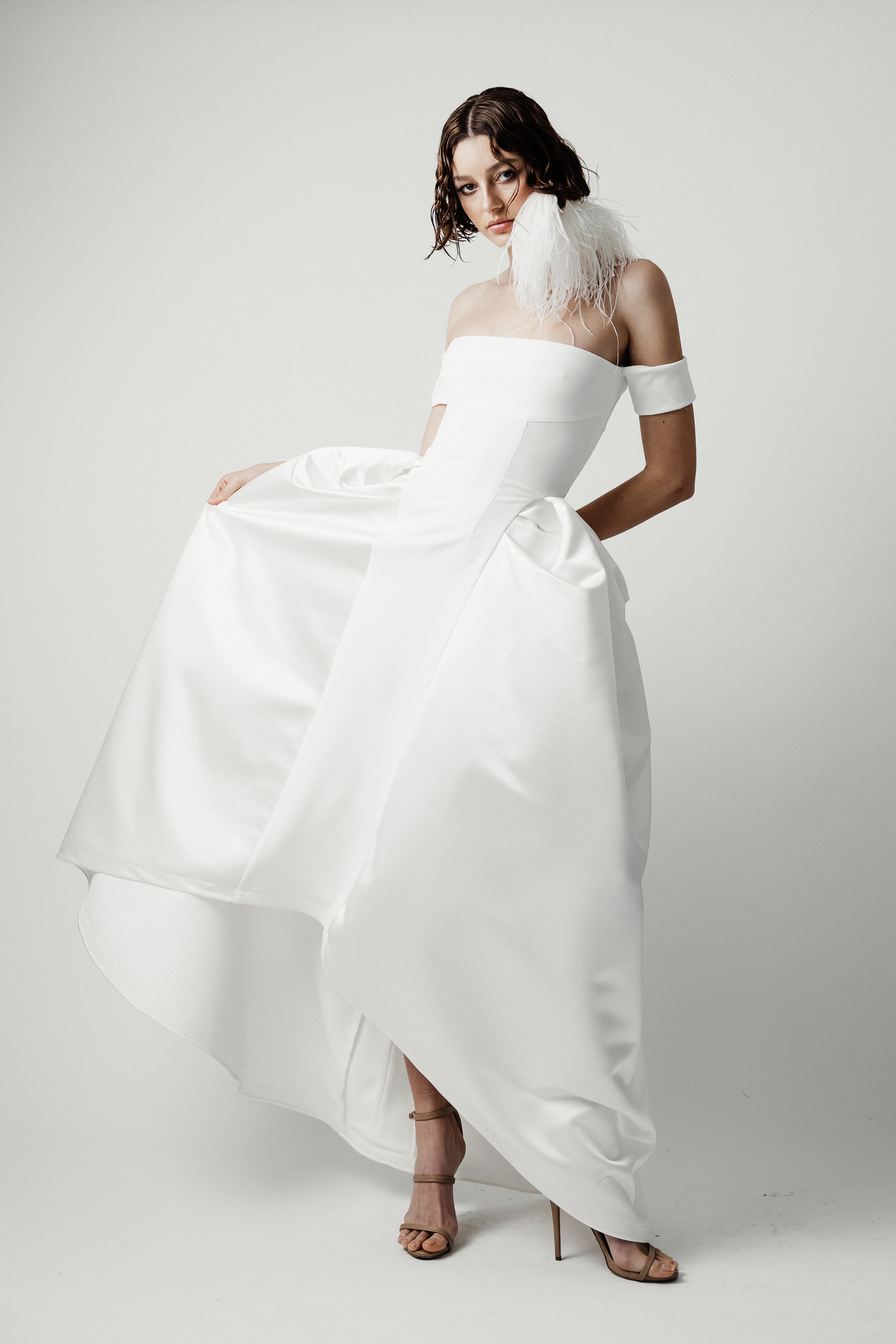 STRAPLESS DOME DRESS