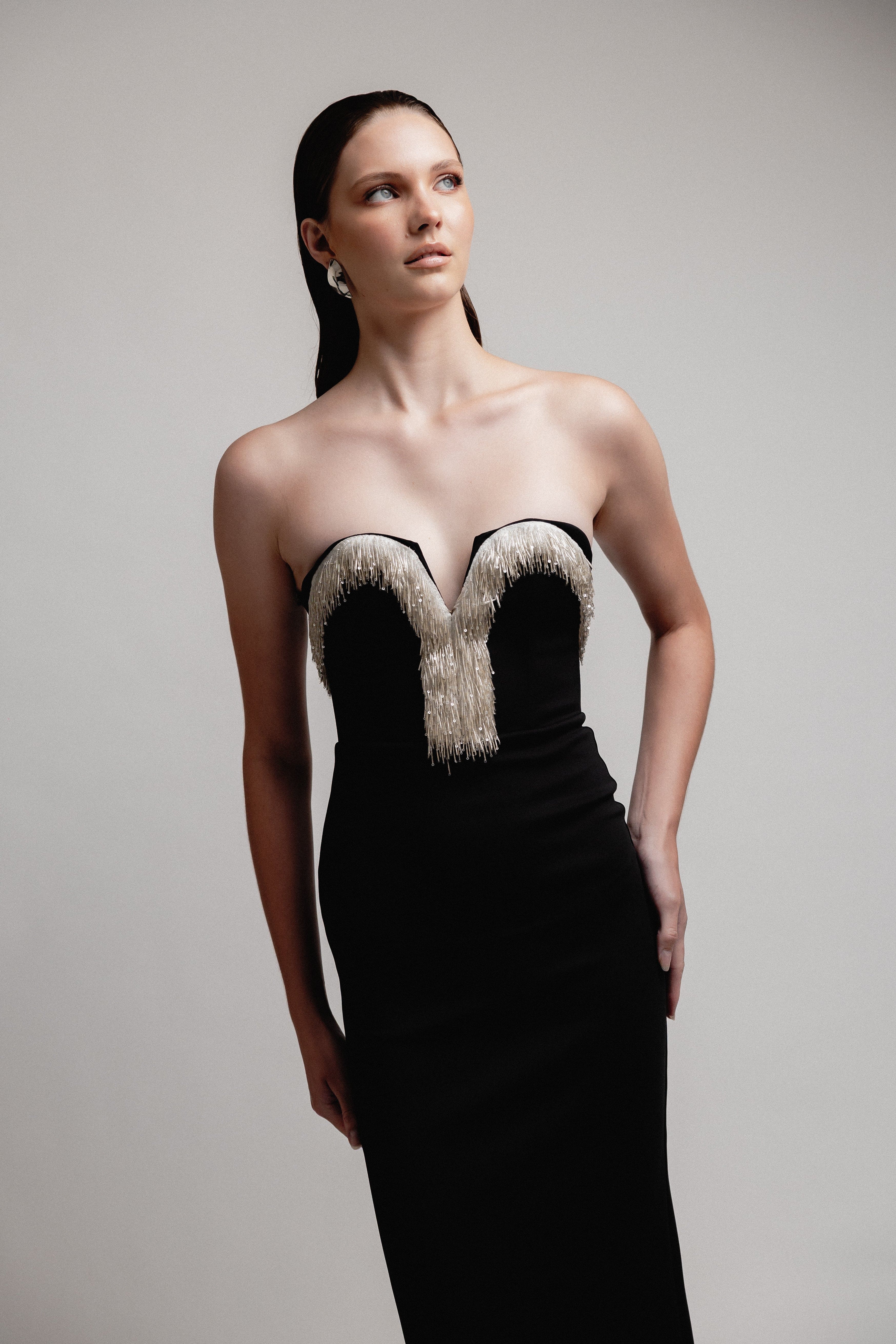 URCHIN STRAPLESS DRESS