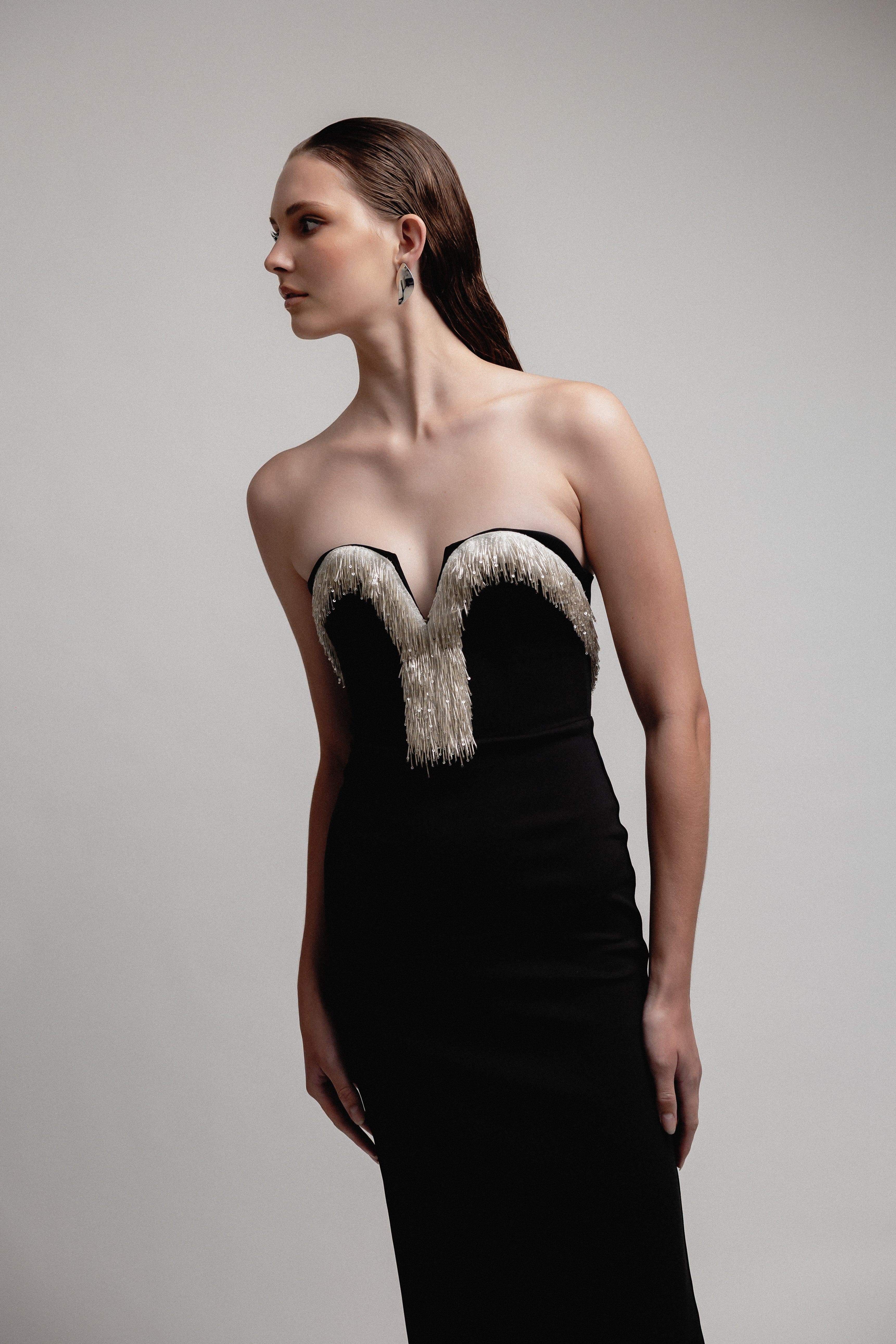 URCHIN STRAPLESS DRESS