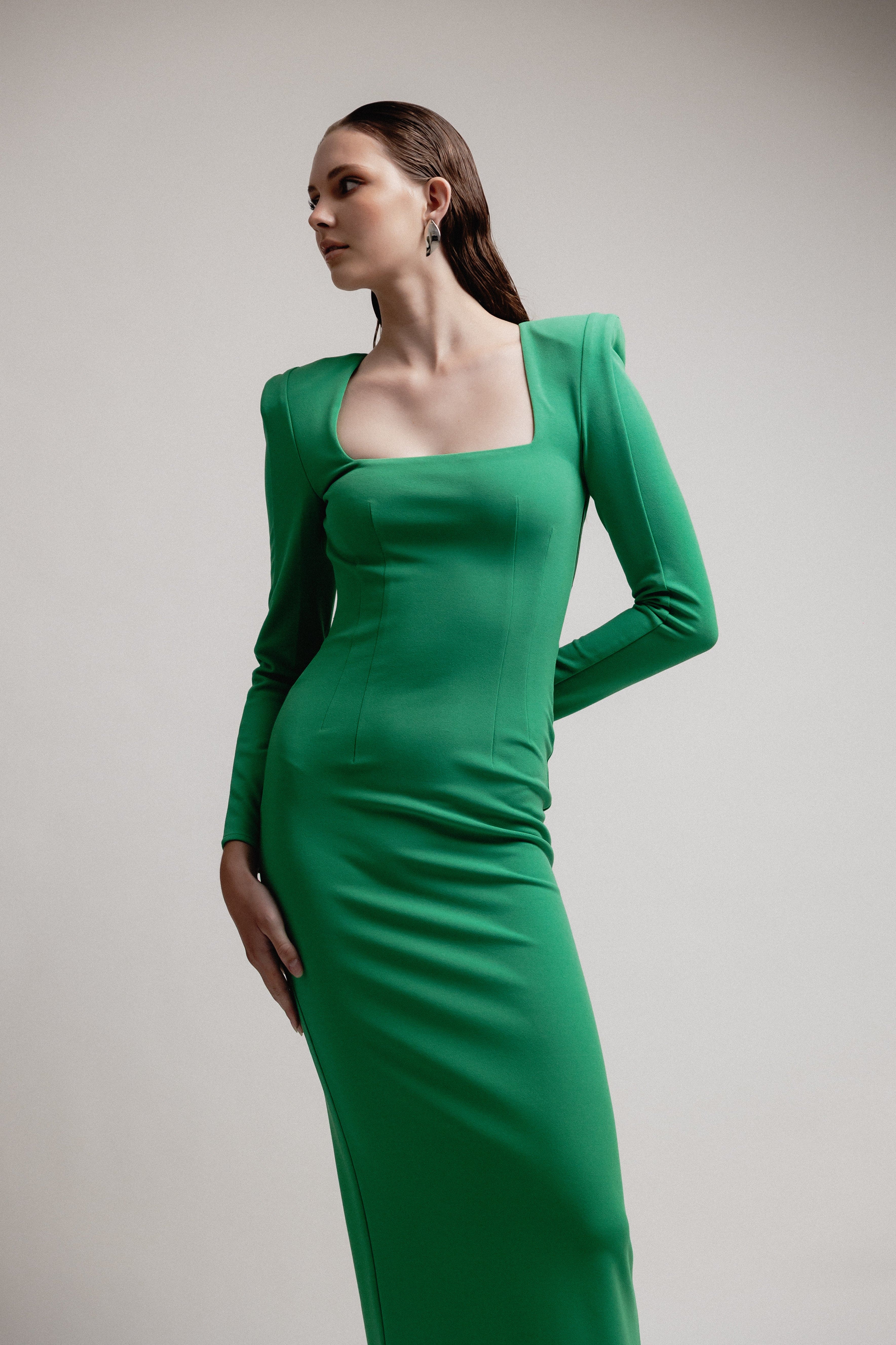 Corset Square Neck Dress