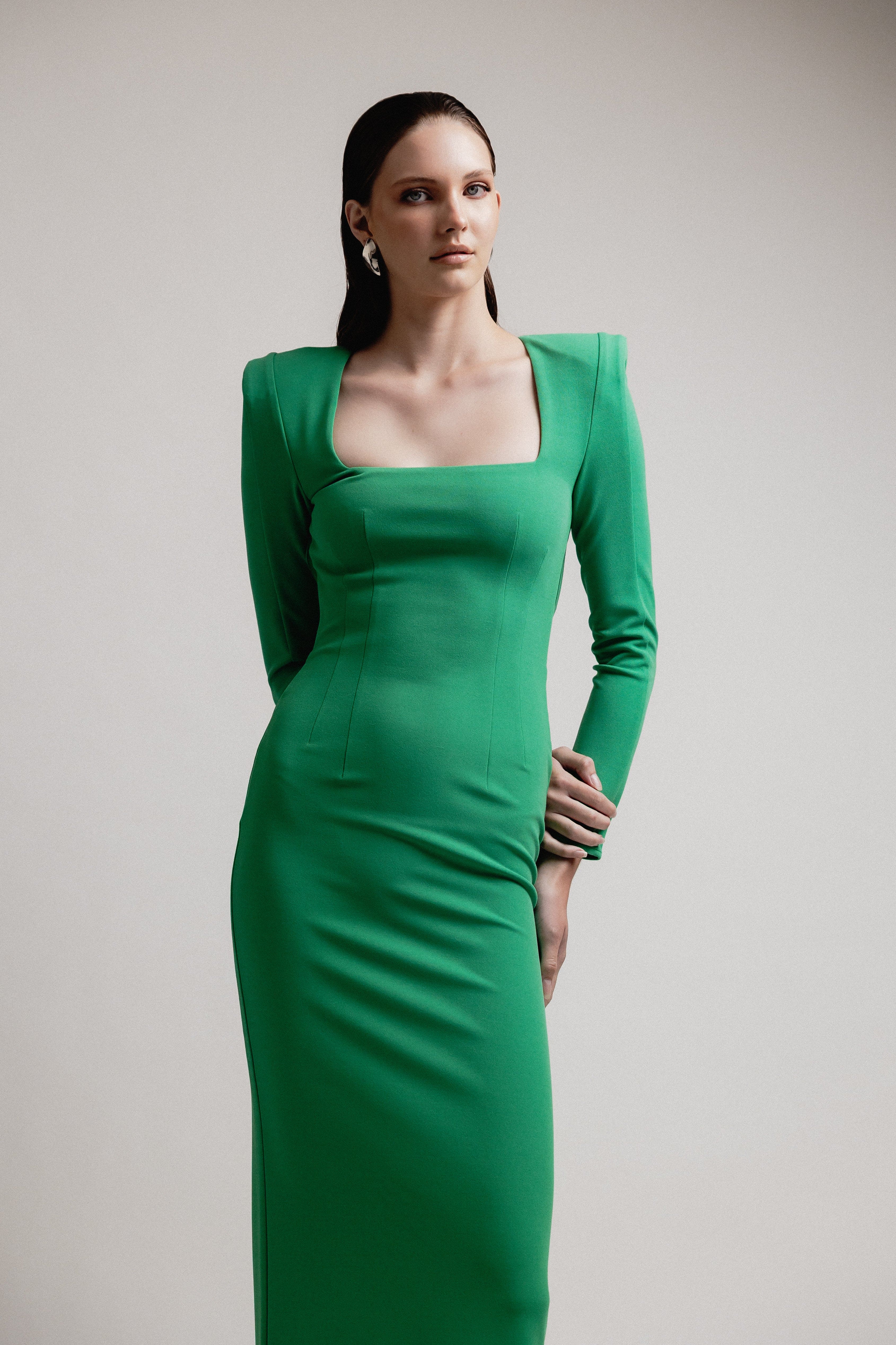 Corset Square Neck Dress