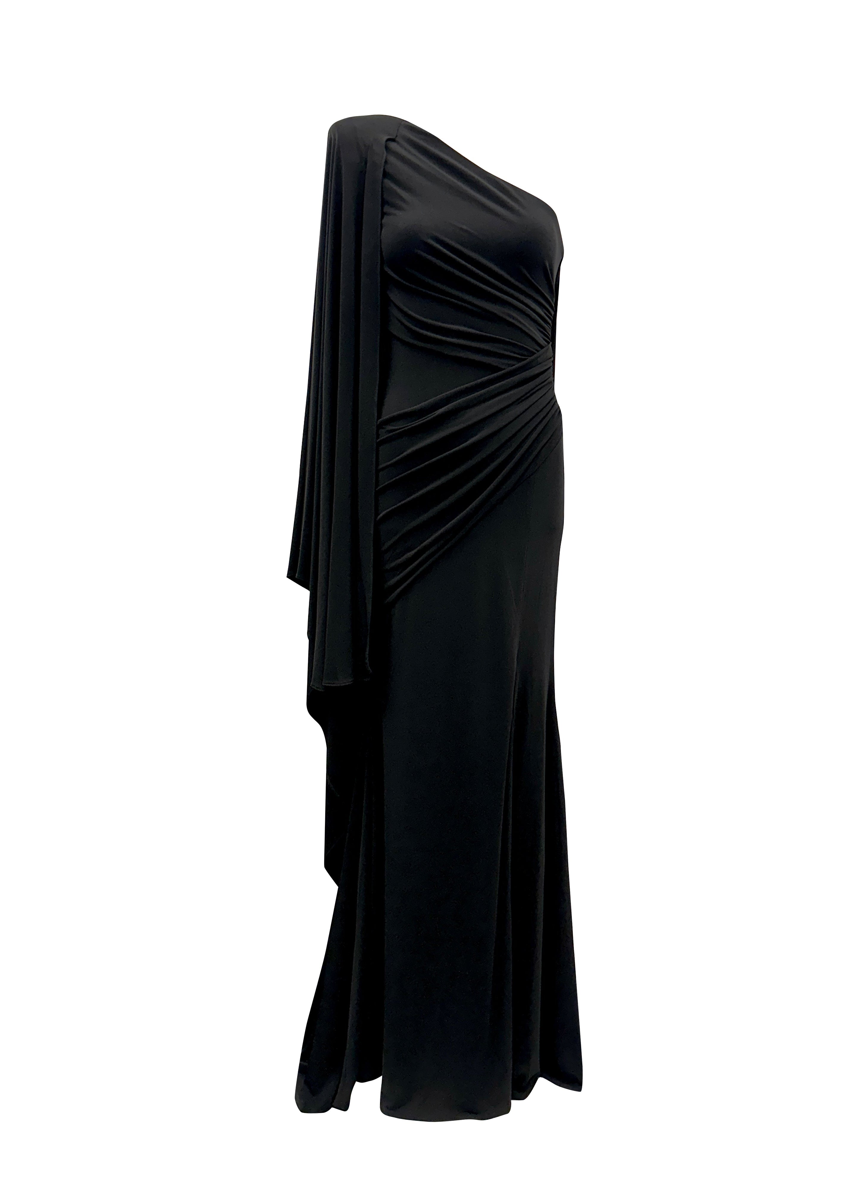 Ruche Cape Gown
