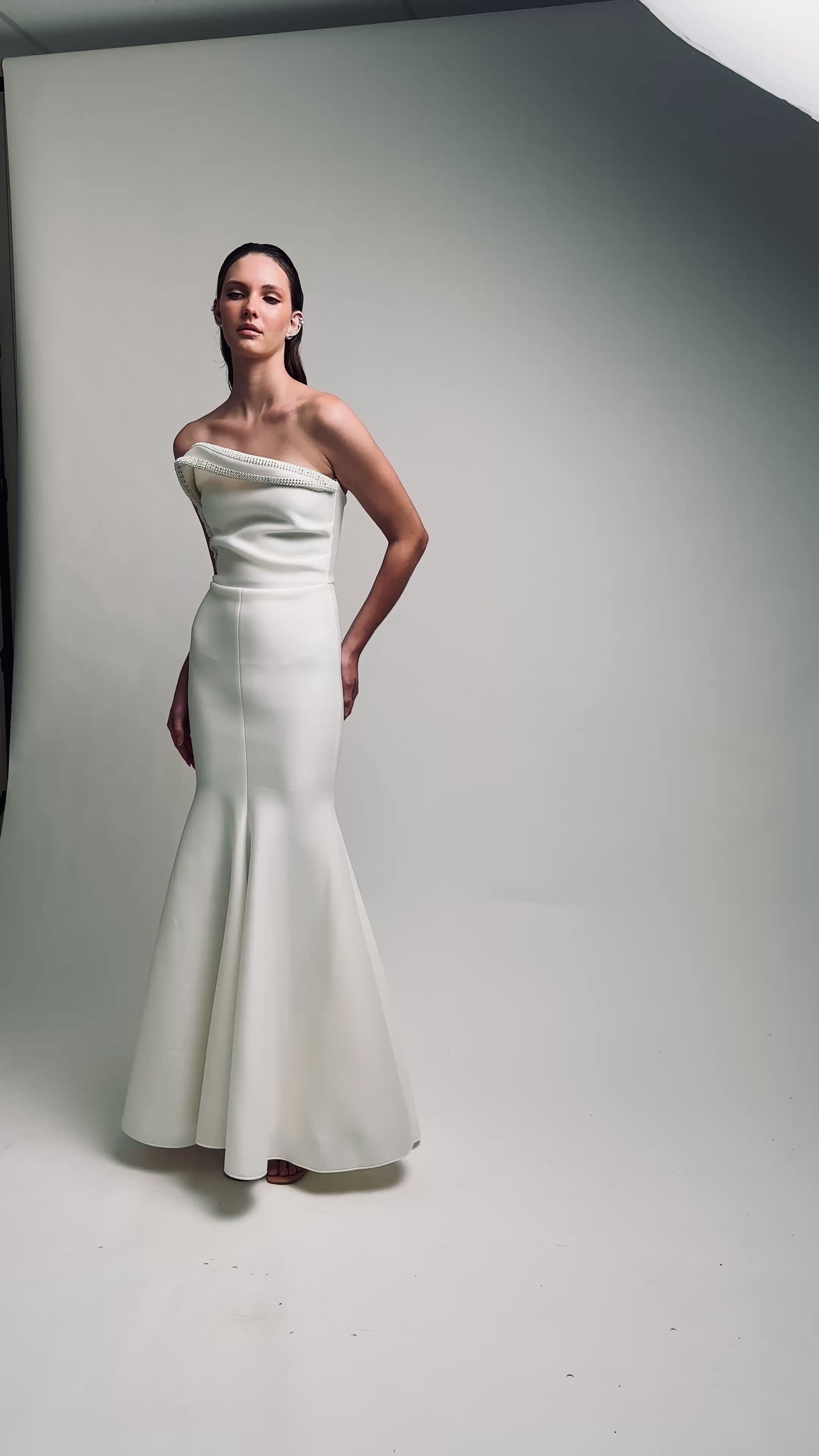 Crescent Neoprene Ballgown