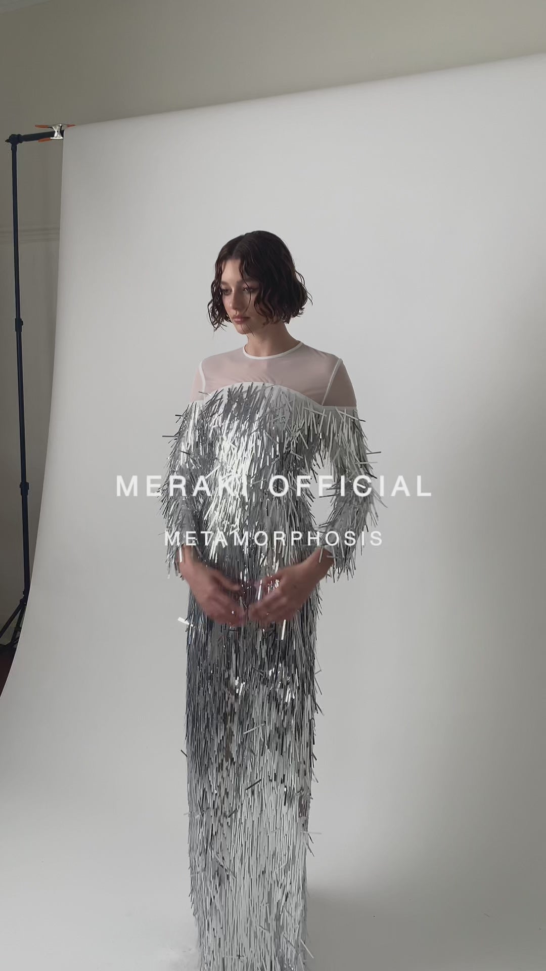 Silver Sequin Icicles Dress