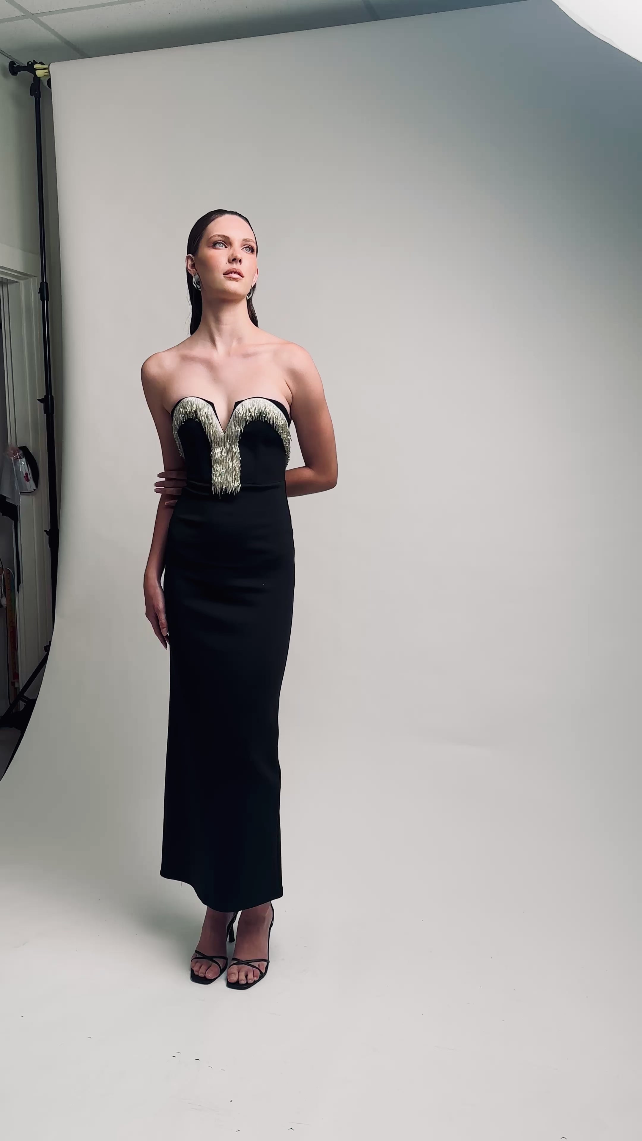 URCHIN STRAPLESS DRESS